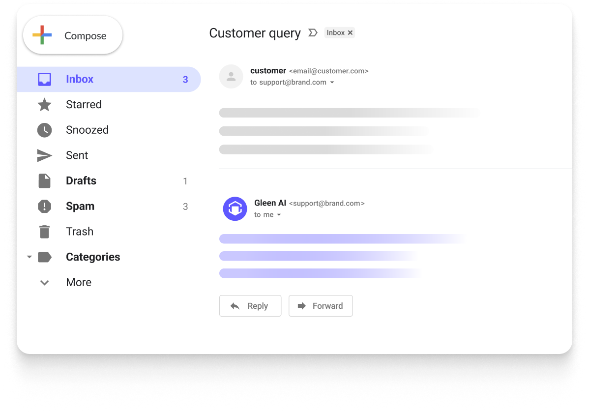 Gleen AI's Email integration