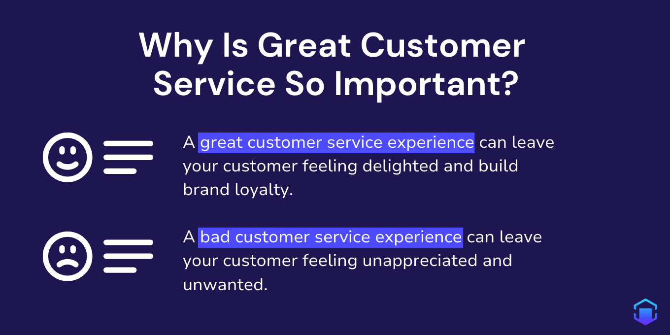 Why great customer service is important